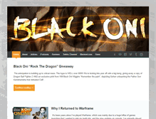 Tablet Screenshot of blackoniblog.com